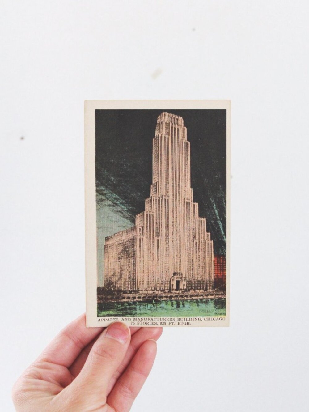Vintage Chicago Postcard Apparel & Manufacturers Building - Architecture, Histor